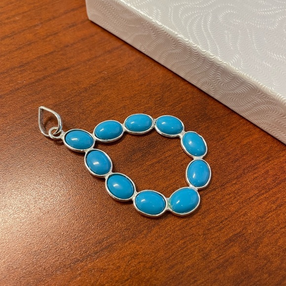 Natural 8.5ct Turquoise Designer Pendant - Picture 2 of 2